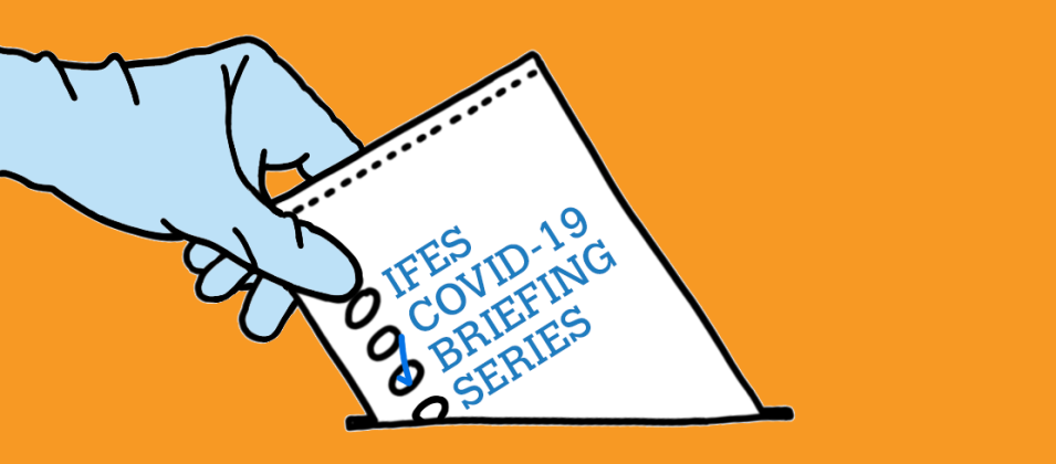 IFES COVID Briefing Series banner