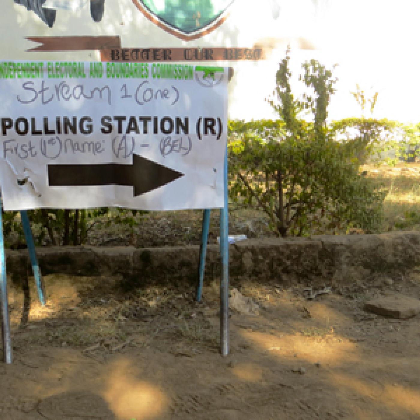 Signs in Kenya for election